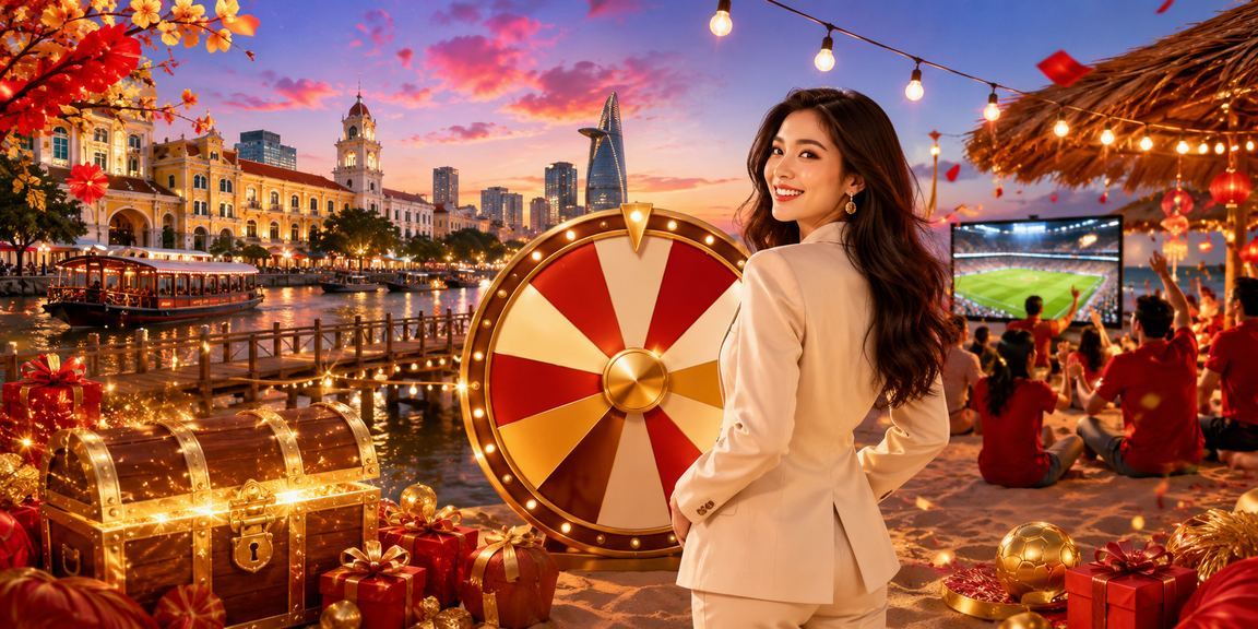 Khung cảnh roulette tại sự kiện Tết ở Hồ Chí Minh